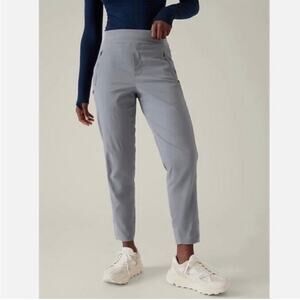 Athleta Pants Women 14 Petite Gray Trekkie North High Rise Jogger Ripstop Travel